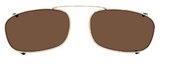 Giorgio Armani 12 Clip 0ZQ1 Rose Gold sunglasses