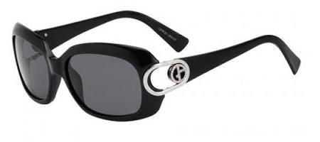 Giorgio Armani 654S 0D28 Shiny Black (dark Gray Lens) sunglasses