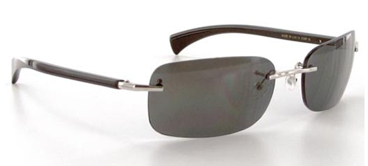 Gold &amp; Wood E08P 16 Black Horn sunglasses