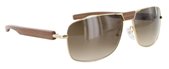 Gold &amp; Wood H22P 3 Shiny Gold   Golden Wood sunglasses