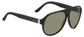 Gucci 1637/S 075Q Black Leather/Green sunglasses