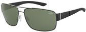 Jaguar 37542 610 Black Silver / Green Polarized sunglasses