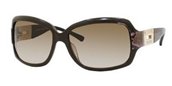 Jimmy Choo Essie/s 0YEZ Brown Gold Snake (cc Brown Gradient Lens) sunglasses