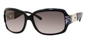 Jimmy Choo Essie/s 0ZP2 Black Leopard (bd Dark Gray Gradient Lens) sunglasses