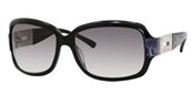 Jimmy Choo Essie/s 0ZP3 Black Silver Snake (lf Gray Gradient Lens) sunglasses