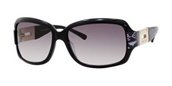 Jimmy Choo Essie/s 0ZP3BD Black Silver Snake (dark Gray Gradient Lens) sunglasses