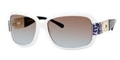 Jimmy Choo Essie/s 0ZR898 White Leopard (brown Teal Lens) sunglasses