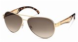 John Galliano JG0015 Masculine 28F Gold sunglasses