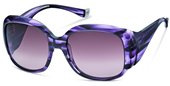 John Galliano JG0022 81Z Melange Glitter Violet, Gradient Violet Lenses sunglasses