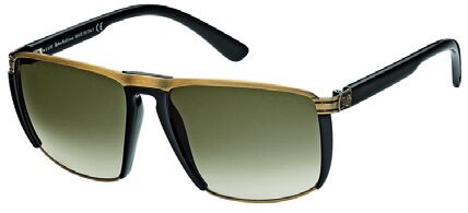 John Galliano JG0038 33P Antique Gold, Black, Gradient Green Lenses sunglasses