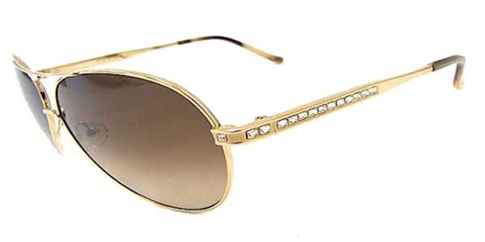 Judith Leiber JL1573SG O4 Gold sunglasses