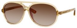 Juicy Couture Bright/s 0FY9 Champagne / Brown Shaded Gold Flash Lens sunglasses