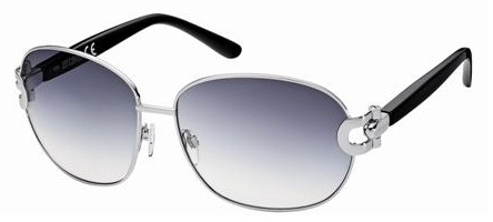 Just Cavalli JC273S 14B Light Ruthenium, Shiny Black Temples, Gradient Dark Grey Lenses sunglasses