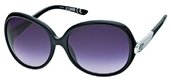 Just Cavalli JC318S 01B Shiny Black, Palladium, Gradient Dark Grey Lenses sunglasses