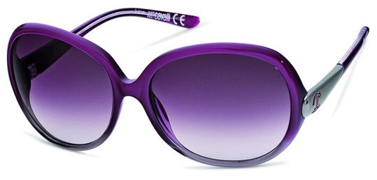 Just Cavalli JC318S 83P Grey Shaded Pearl Violet, Light Ruthenium, Dark Grey Gradient Violet Lenses sunglasses