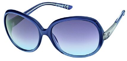 Just Cavalli JC318S 92B Pearl Sky Blue Shaded Blue, Light Ruthenium, Light Blue Shaded Dark Grey Lenses sunglasses