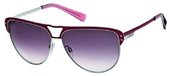 Just Cavalli JC324S 16B Strawberry Rose, Palladium, Strawberry Rose Temple Tips, Rose Gradient Dark Grey Lenses sunglasses
