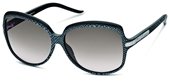 Just Cavalli JC328S 05B Black/SilverTexture, Palladium Trim, Gradient Dark Grey Lenses sunglasses