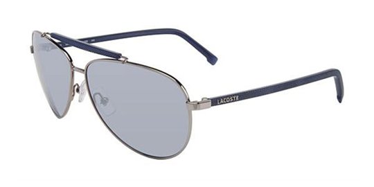Lacoste L123S 045 Shiny Silver sunglasses