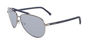Lacoste L123S 045 Shiny Silver sunglasses