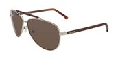 Lacoste L123S 757 Satin Gold sunglasses