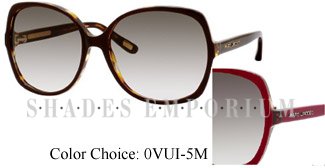 Marc Jacobs 247 0VUI-5M Bordeaux Havana / Gray Gradient Aqua sunglasses