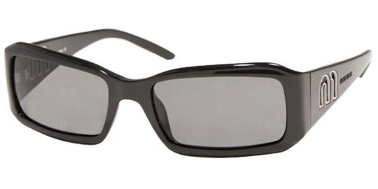 Miu Miu MU 07HS 1AB1A1 Gloss Black sunglasses