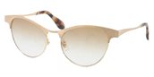 Miu Miu MU 50OS GAS9S1 Gold sunglasses