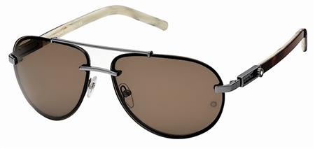 Mont Blanc MB272 Ruthenium Dark Havana/Brown(12J) sunglasses