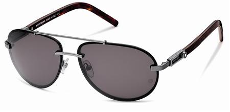 Mont Blanc MB272 Ruthenium Dark Havana/Grey(12A) sunglasses