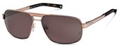 Mont Blanc MB322S 34F Bronze, Transparent Dark Brown/VintageHavana Temple Tips, Brown Lenses sunglasses