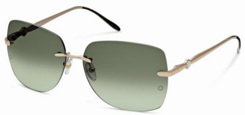 Mont Blanc MB354S 28P Gold/Tort w/Grey/Green Lenses sunglasses