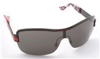 Moschino MO588 02 Clack Red Leopard Red Swarovski Smoke sunglasses