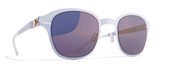 Mykita Aldous 141 Pastel Grey, Brilliant Violet Solid sunglasses