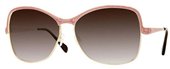 Oliver Peoples Annice Pink Pearl Gold Spice Brown Gradient sunglasses