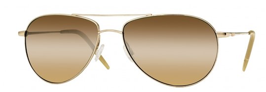 Oliver Peoples Benedict Gold With Chrome Amber (photochromatic) sunglasses
