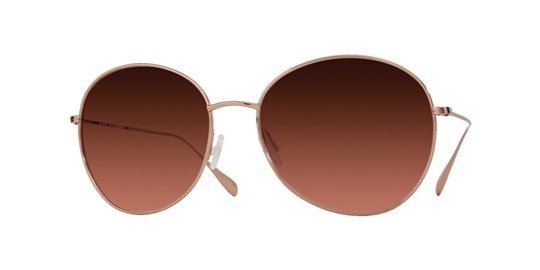 Oliver Peoples Blondell Rose Gold With Copper Gradient Polarized Lens sunglasses