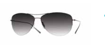 Oliver Peoples Strummer Black Chrome Grey Gradient sunglasses