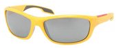 Prada Sport PS 04NS GKD7W1 Yellow Grey Silver Mirror sunglasses