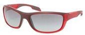 Prada Sport PS 04NS JAM3M1 Bordeaux Gray Gradient sunglasses