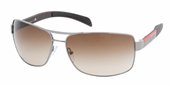 Prada Sport PS 54IS 5AV6S1 Gunmetal Brown Gradient sunglasses