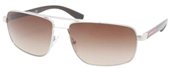 Prada Sport PS 55NS 1BC6S1 Silver Brown Gradient sunglasses