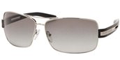Prada PR 54IS 1BC3M1 Silver Gray Gradient sunglasses