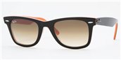 Ray Ban RB2140 100251 Top Black on Tr.str.orange Grad. Brown Blue Anti Glaring sunglasses