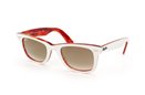 Ray Ban RB2140 105951 White Spotted Orange Light Brown Shaded sunglasses