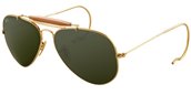 Ray Ban RB3030 L0216 G 15xlt Gold sunglasses