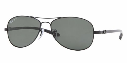 Ray Ban RB8301 002/N5 Black Crystal Green sunglasses