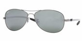 Ray Ban RB8301 004/40 Gunmetal Crystal Mirror Silver Black sunglasses