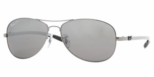 Ray Ban RB8301 004/N8 Gunmetal Grey Mirror Polar sunglasses