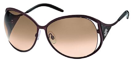 Roberto Cavalli RC574S Fresia 48F Brown, Transparent Animalier Browninsert, Transparent Brown Templetips, Gradient Brown Lenses sunglasses